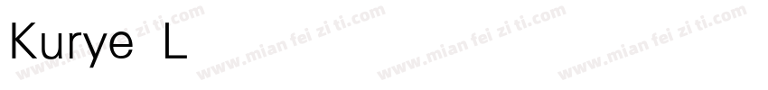 Kurye Light字体转换